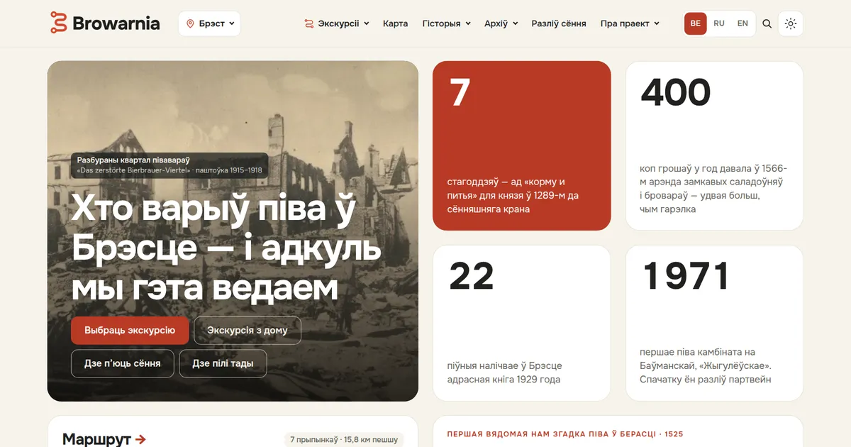 Brest: seven centuries of beer, documents and walking tours